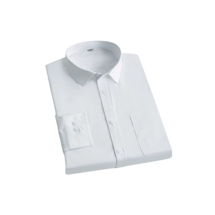 SHANSHAN杉杉纯棉长袖衬衫男款2025春秋季新款商务男士白衬衣正装