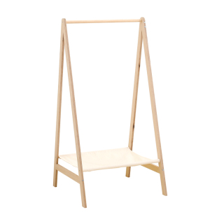 儿童衣架宝宝专用挂衣式落地衣帽架置物架男孩女孩房间简易小衣柜