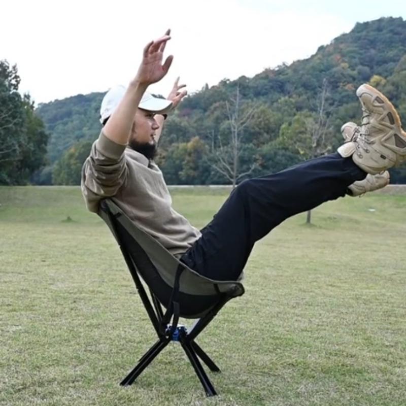 户外便携式折叠椅子露营月亮椅野餐小凳子超轻量化轻便钓椅可升降