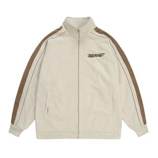 BJHG不计后果外套男冬季新款麂皮绒休闲情侣美式运动夹克棒球服女