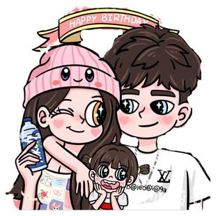 数字油画定制画画diy填色星蝶情侣卡通真人照片油彩手绘填充礼物