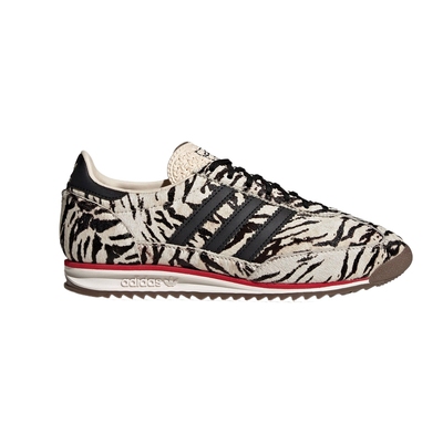 阿迪达斯三叶草T头鞋猎豹印花春女SL72 OG复古薄底运动鞋 KH8811