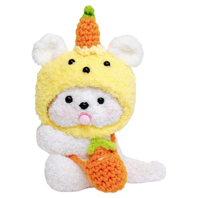 2026中控台趴趴毛绒公仔摆件