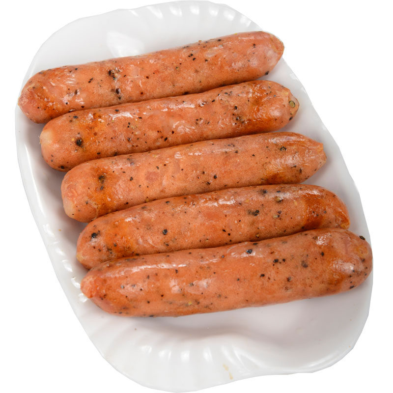 火山石烤肠原味黑胡椒地道肠台式脆皮肉肠空气炸锅食材热狗香肠