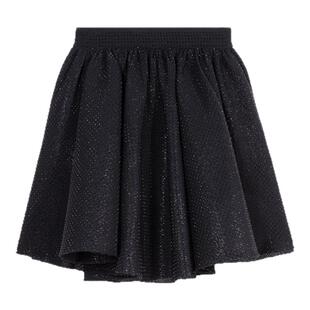 Maje Outlets秋冬女装法式简约短款蓬蓬裙针织半身裙高腰仿钻伞裙