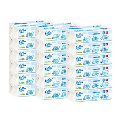 可心柔108抽18包婴儿抽纸整箱