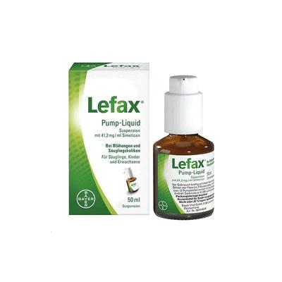 欧洲直邮德国拜耳Lefax西甲硅油50ml缓解胀气肠绞痛腹部痉挛