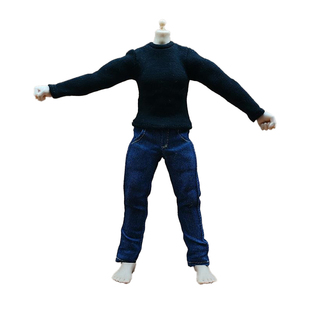 112兵人衣服男现代6寸手办模型可动人偶长袖t恤潮流厂家直销现货