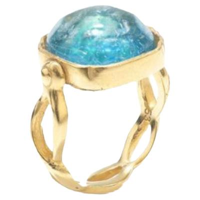 高级感复古方形水晶戒指