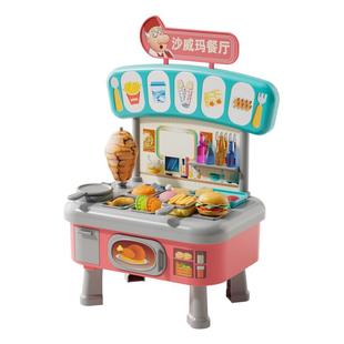 沙威玛传奇餐厅卷饼儿童彩泥玩具橡皮泥粘土手工模具女孩6岁3圣诞