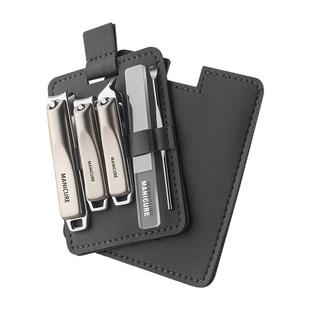 指甲刀套装5件套斜口指甲剪大号指甲钳挖耳勺全套工具甲锉