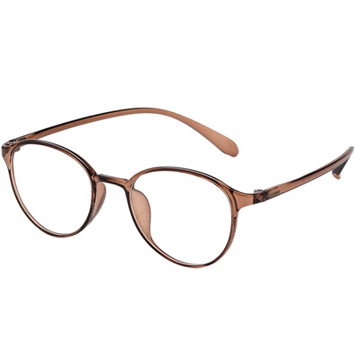 超轻冷茶色近视眼镜女小脸专用