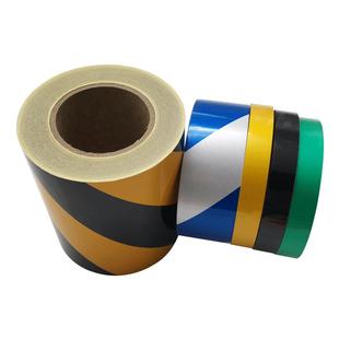 反光胶带 黄黑警示胶带夜光斜纹红白黄蓝绿黑地板墙面划线分区斑马线警示带 5/10/15CM地贴纸防水安全标识贴