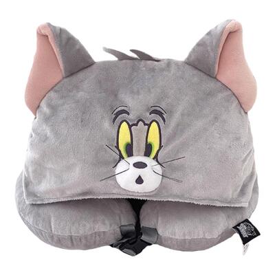 猫和老鼠正版周边TOM JERRY连帽颈枕长途飞机护颈U型枕