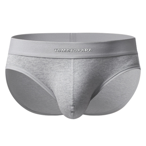 TOMATOPAPA男士三角内裤中腰透气柔软运动底裤纯色棉质吸汗舒适