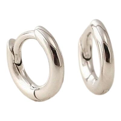 PAUSA ANN s925 简约质感通勤圆圈耳扣/耳骨耳圈 多尺寸