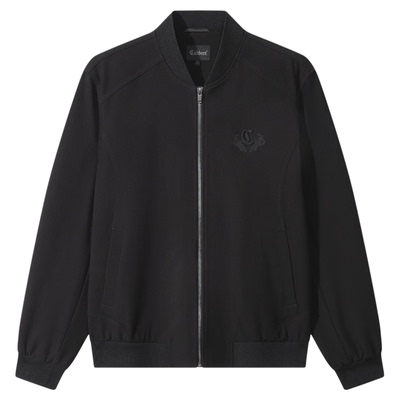 卡宾重工刺绣棒球领飞行员夹克男