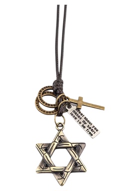 六芒星毛衣链长款百搭简约蜡绳秋冬网红同款复古春夏民族风文艺