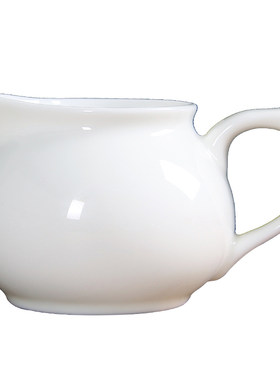 羊脂玉瓷功夫茶具配件带把公道杯