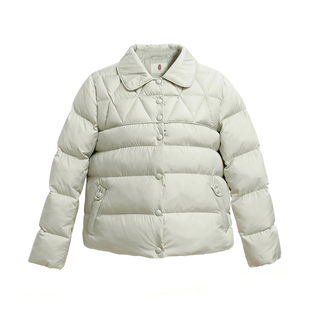 纻衣绿色文艺范小个子棉衣女2025冬季新款羽绒棉服百搭短外套上衣