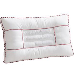 决明子枕头双人枕芯一对装家用带枕套套装护颈椎单人硬低枕助睡眠