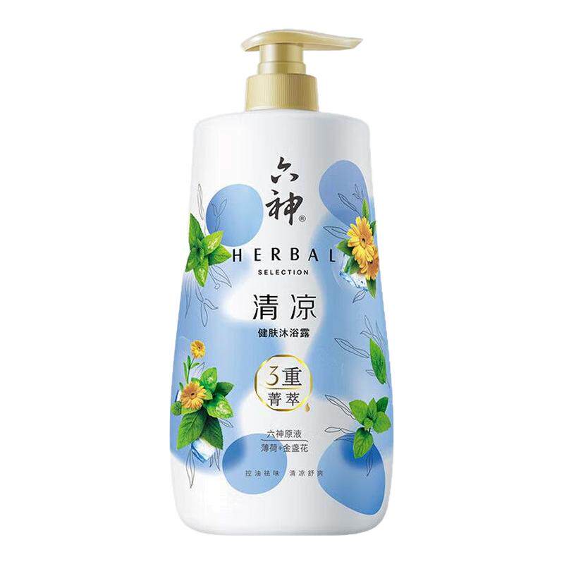 六神薄荷金银花健肤沐浴露750g