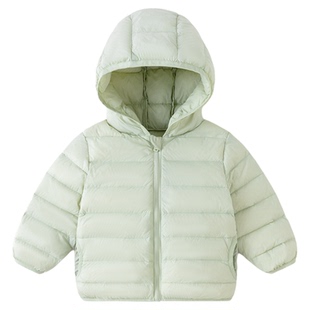 嘟嘟家宝宝冬季轻薄羽绒服儿童鸭绒外套男童保暖衣服女童加厚冬装
