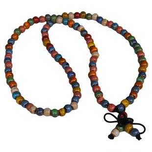 景德镇陶瓷珠全珠108颗佛珠夏季款手链五彩石手串