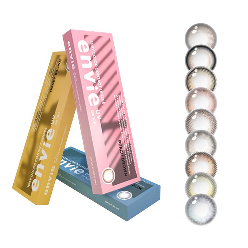 【所有女生直播间】envie美瞳日抛10片彩色隐形眼镜