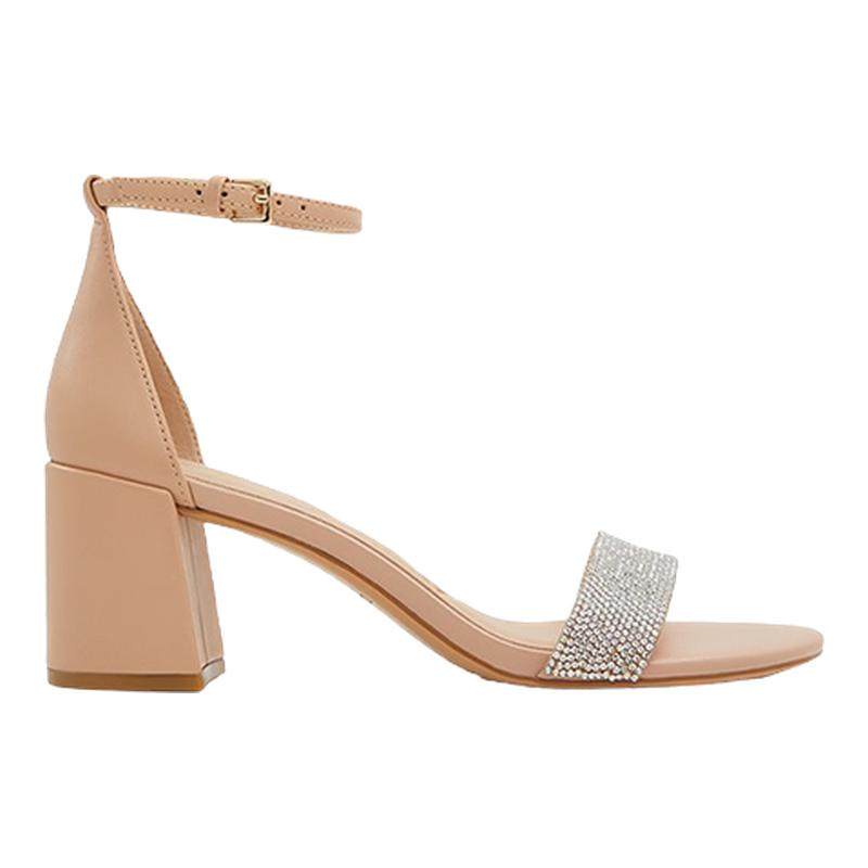 ALDO水钻高跟凉鞋女士时尚大气粗跟优雅约会简约气质ALHS24A03