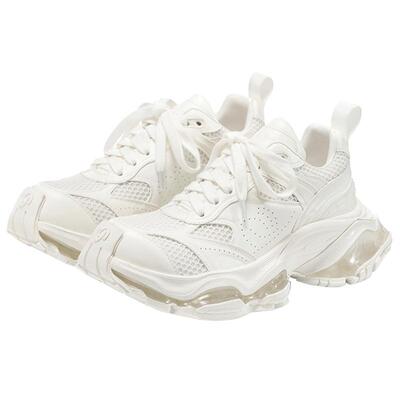 薇薇燃网面复古增高老爹鞋