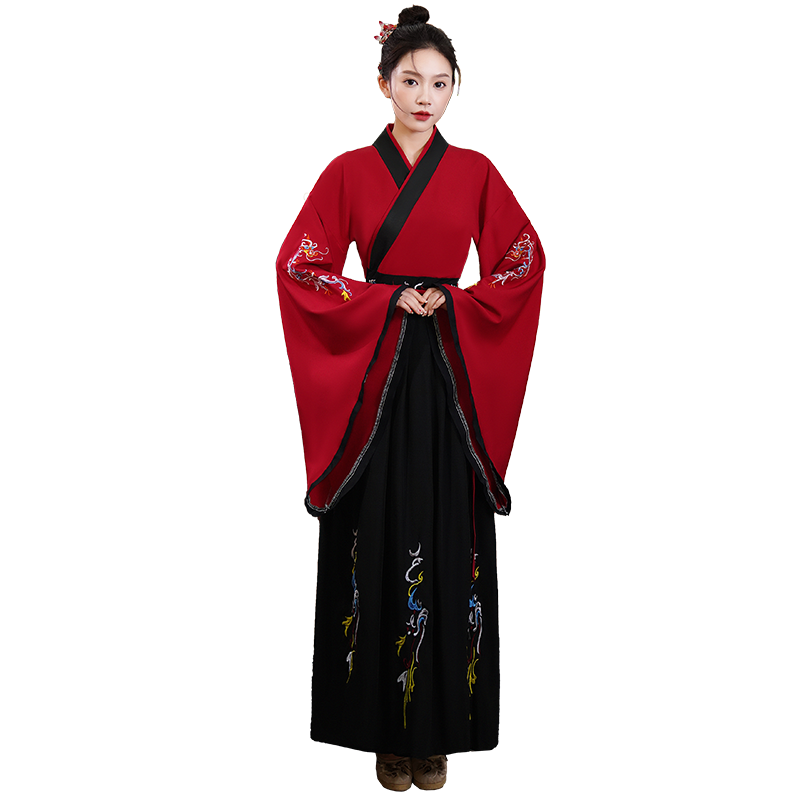 成人礼汉服国学服中国风古装男童唐装国学服装开笔教师朗诵演出服