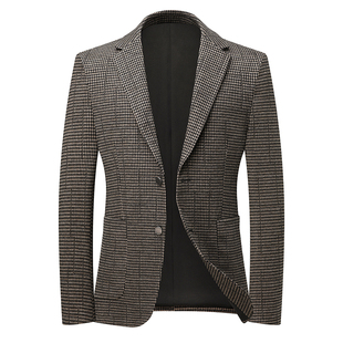 绵羊毛杉杉2026新款男士高级感商务西装外套职业修身休闲小单西