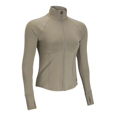 UA/安德玛正品新款女士拉链修身立领拉链针织夹克外套1383664-203