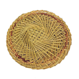 蒸笼草垫子 空心草垫 手工编织 家用 圆形小笼包子垫笼垫防粘馒头