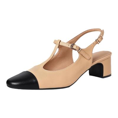 全真皮女鞋仙女风气质法式单鞋