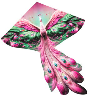 风筝大人专用2026新款儿童风筝微风易飞孔雀凤凰拍照装饰风筝纸鸢