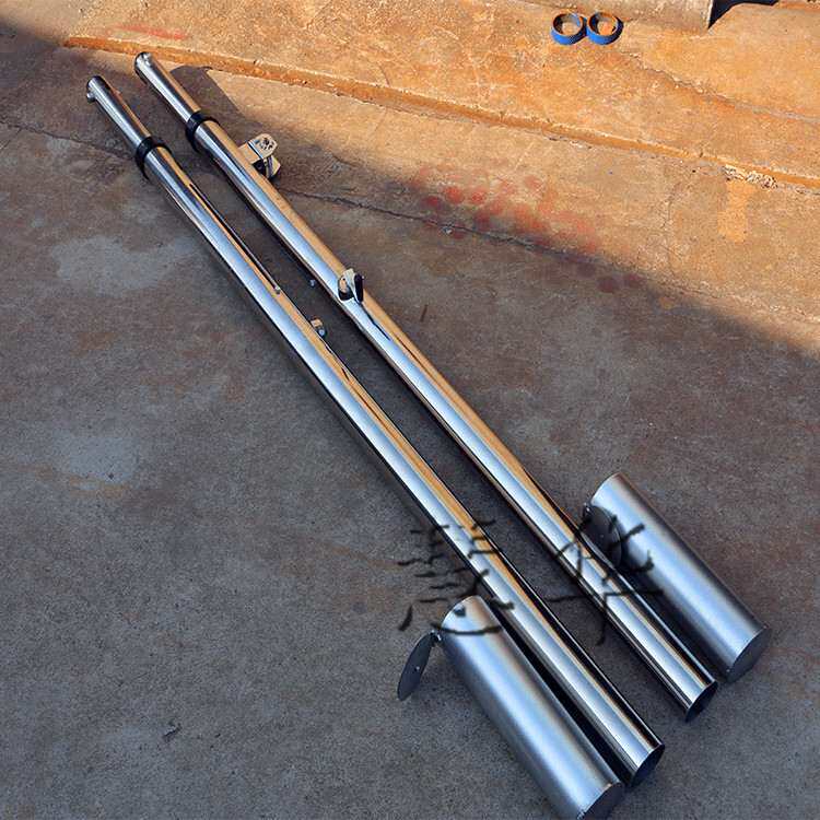 不锈钢地埋插地式排球柱/气排球柱/气排球架/升降式排球柱沙滩