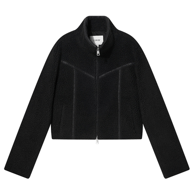 COVERINScleanfit休闲风2026冬季新款颗粒绒拉链外套女CC36510130