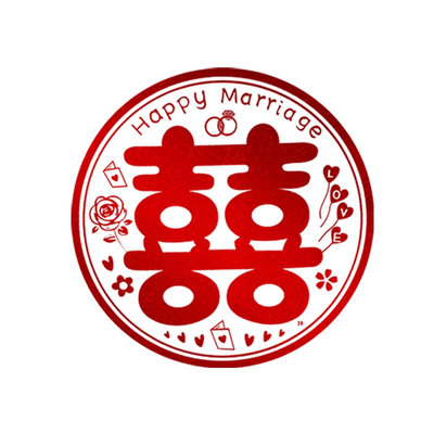 结婚喜字贴静电贴窗户玻璃窗花贴