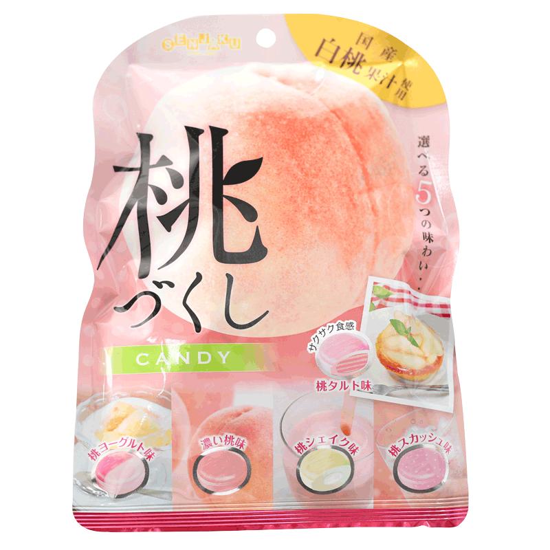 小红书同款日本进口扇雀饴星星糖双面糖白桃水果糖高颜值糖果硬糖