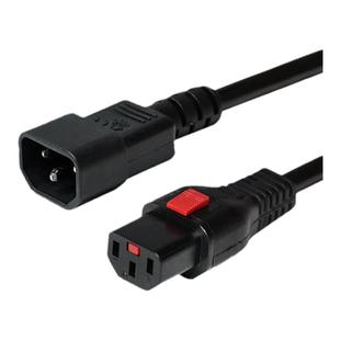 TOWE同为C13转C14品字型自锁防脱扣电源线PDU/IEC交换机UPS服务器