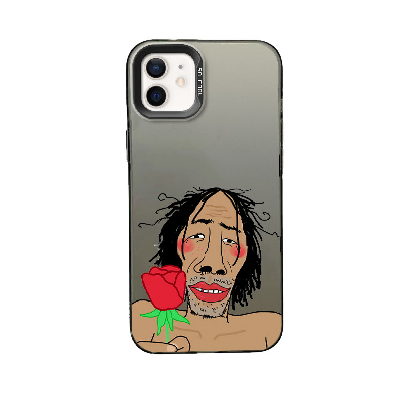 iPhone13pm个性华为PURA90创意红米NOTE15彩银硬适用苹果14PLUS高级感17ProMax手机壳如花恶搞情侣OPPORENO16