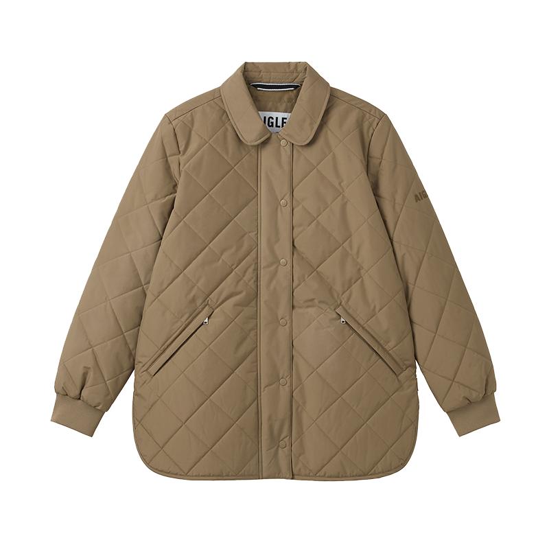 AIGLE艾高女士棉服外套PERTEX轻量户外防水透汽上衣25年冬季新品