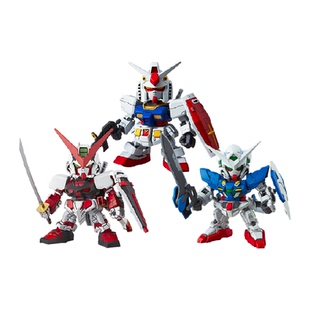 万代Q版SDEX突击自由零式命运飞翼风灵元祖高达拼装模型