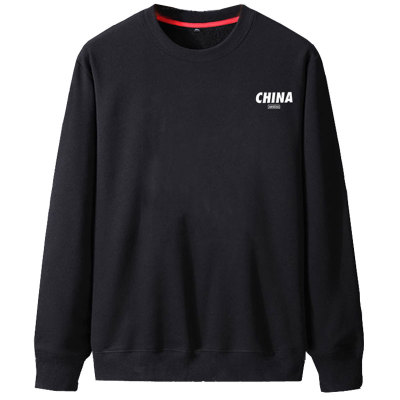 舒适加绒胖子保暖卫衣男宽松大码