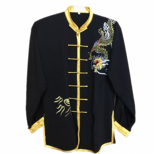 金鹤双龙戏珠男款春秋季太极服