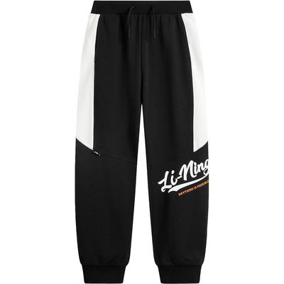 李宁童男女同款印花休闲卫裤童装