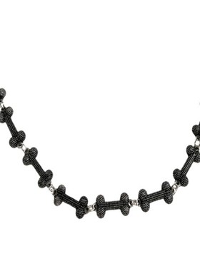 铜镀骨头链条情侣锁骨链百搭项链