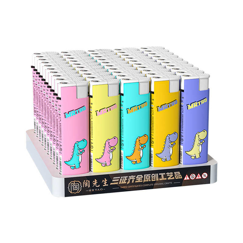 Mr tao一次性防风打火机50支2026年新款加厚加长加大耐用防爆批发